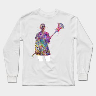 Lacrosse Player Girl Long Sleeve T-Shirt